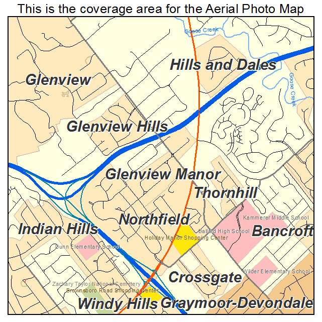 Glenview Manor, KY location map 