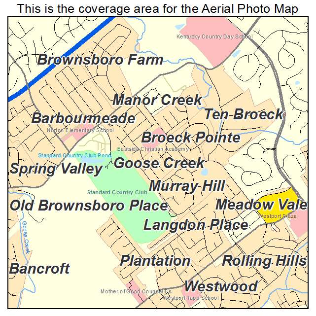 Goose Creek, KY location map 