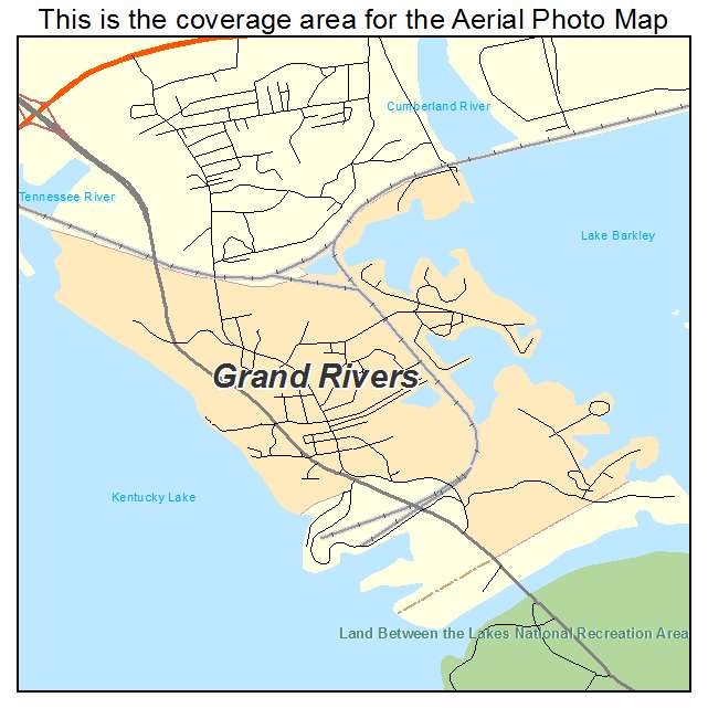 Grand Rivers, KY location map 