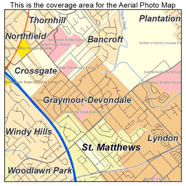 Graymoor Devondale, KY location map 