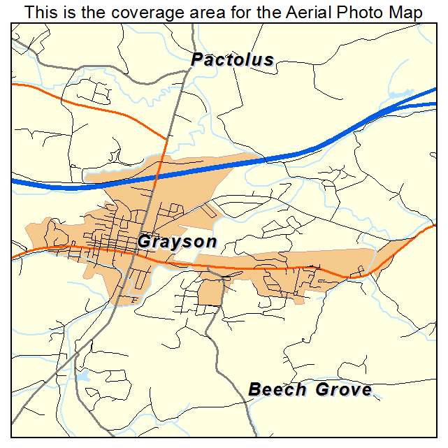 Grayson, KY location map 