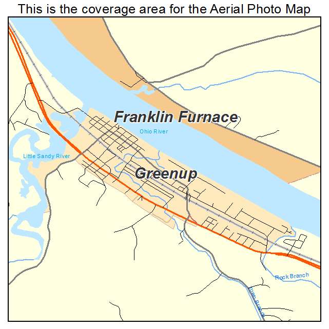 Greenup, KY location map 