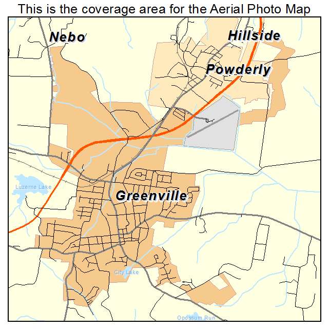 Greenville, KY location map 