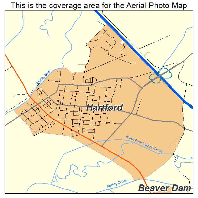 Hartford, KY location map 