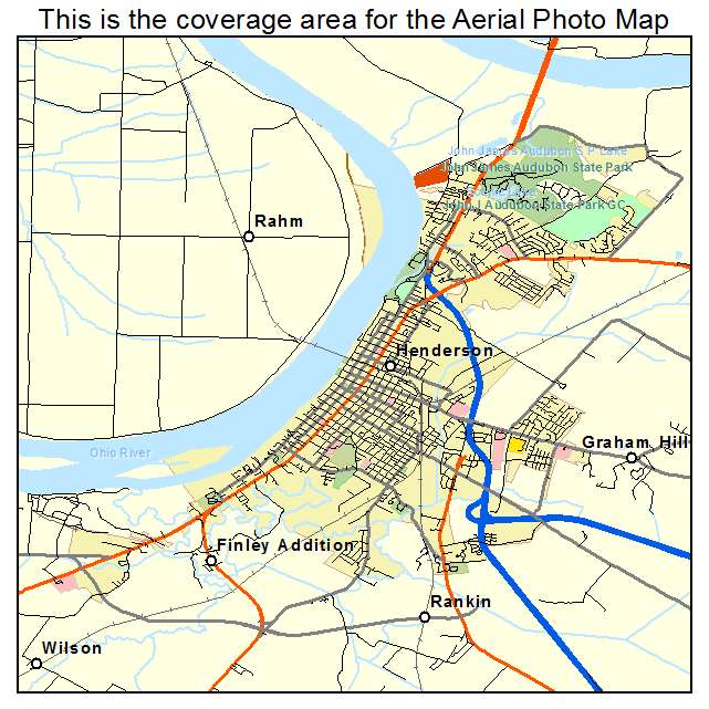 Henderson, KY location map 