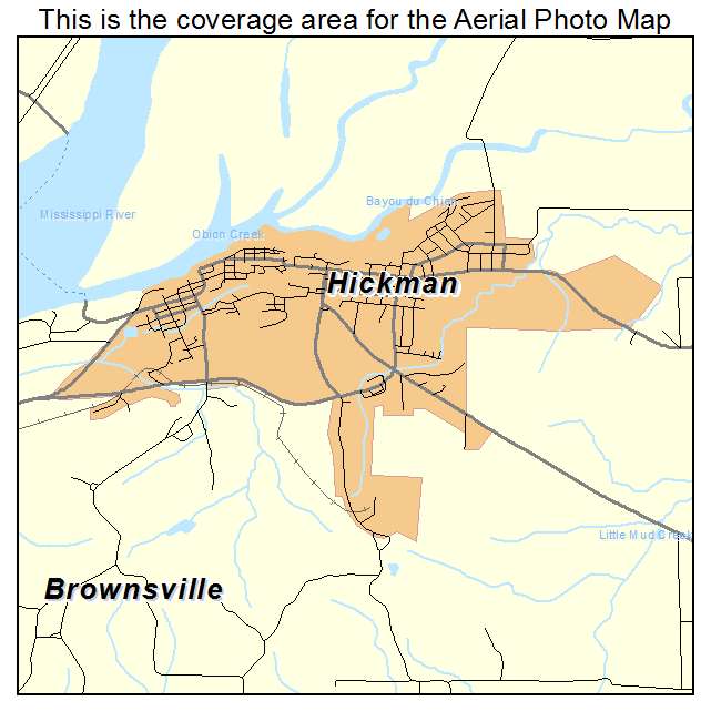 Hickman, KY location map 