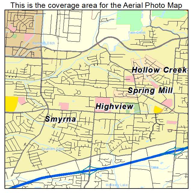 Highview, KY location map 