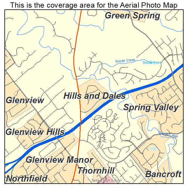 Hills and Dales, KY location map 