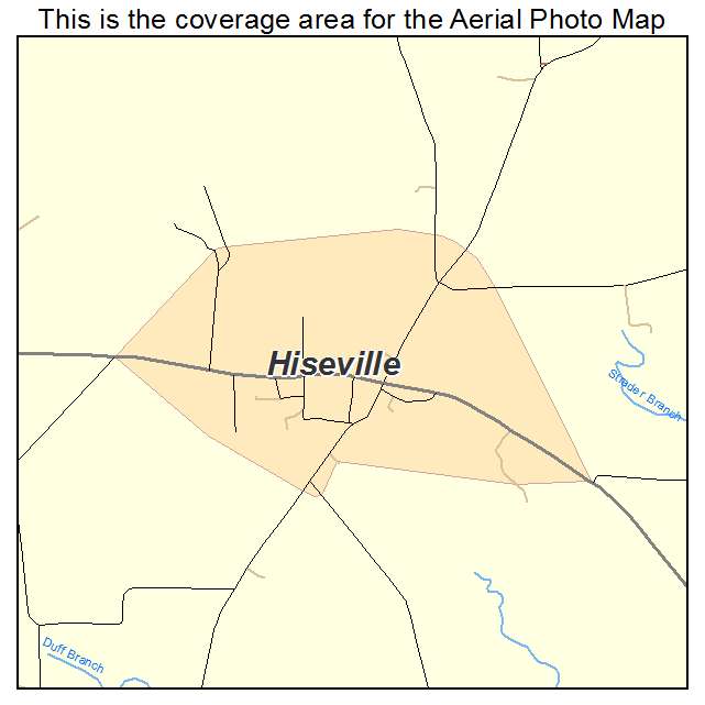 Hiseville, KY location map 
