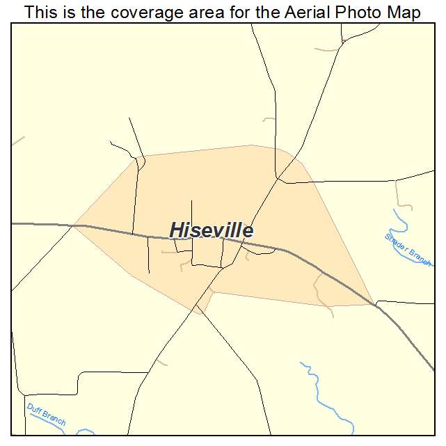 Hiseville, KY location map 