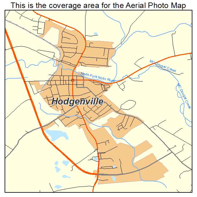 Hodgenville, KY location map 
