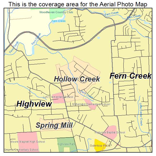 Hollow Creek, KY location map 