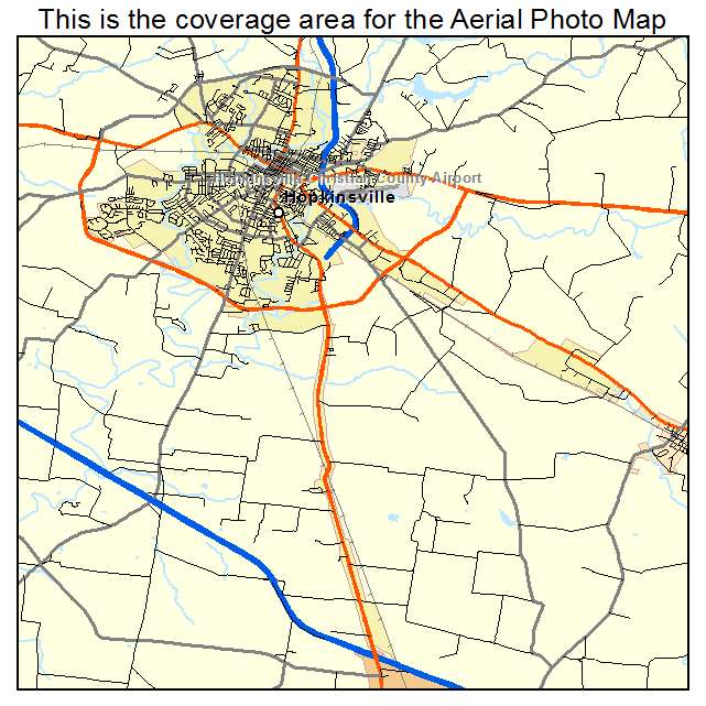 Hopkinsville, KY location map 