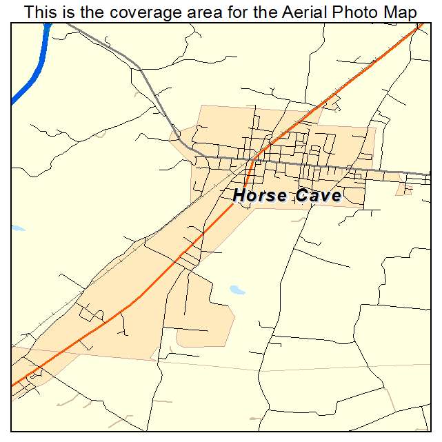 Horse Cave, KY location map 