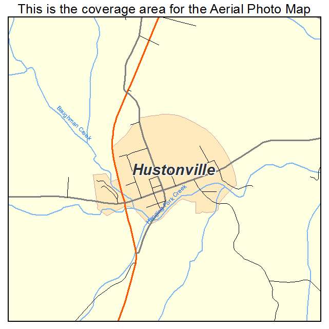 Hustonville, KY location map 