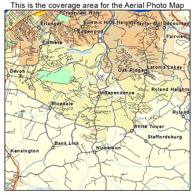 Independence, KY location map 