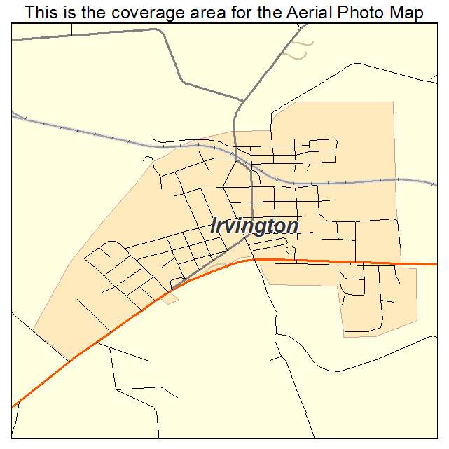 Irvington, KY location map 