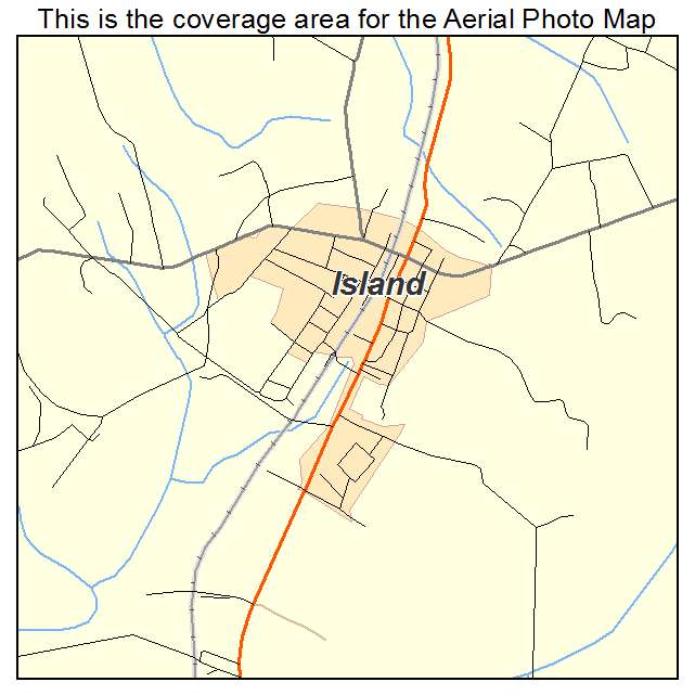 Island, KY location map 