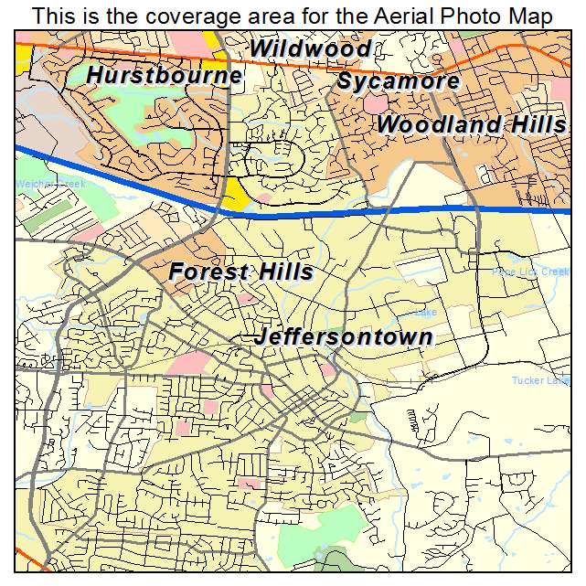 Jeffersontown, KY location map 