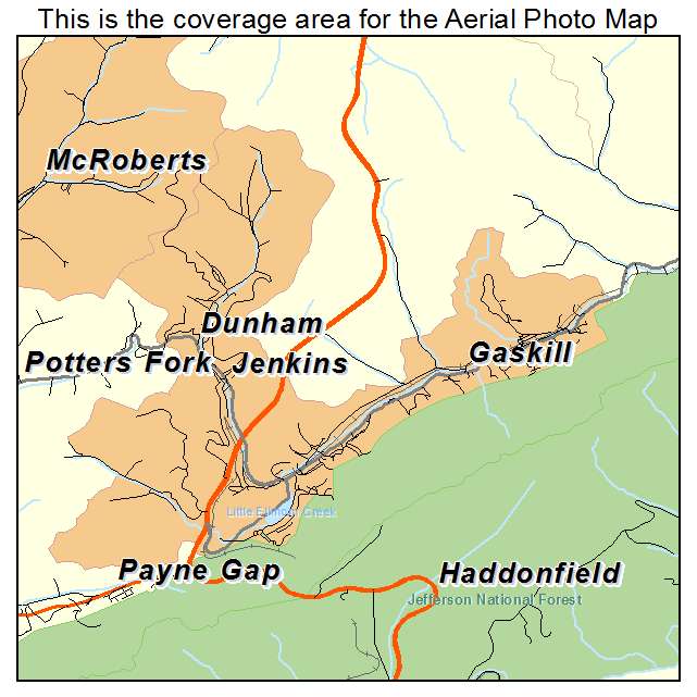 Jenkins, KY location map 