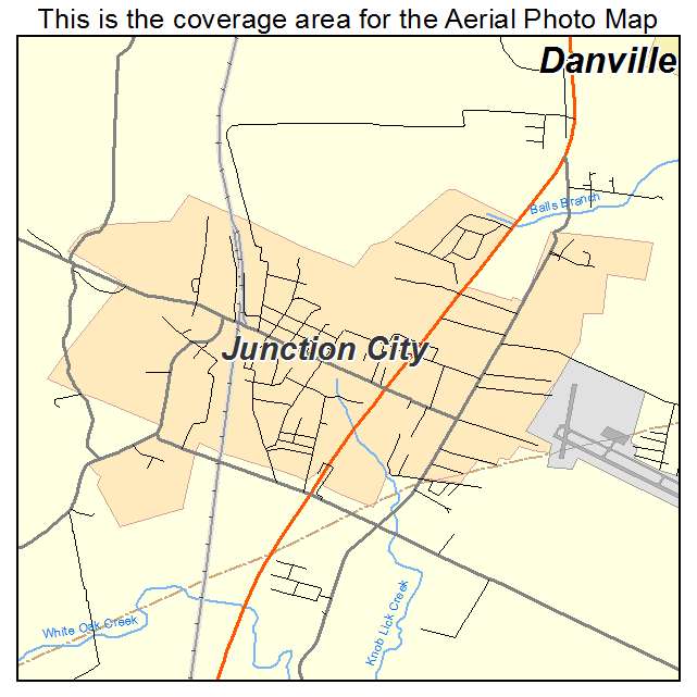 Junction City, KY location map 