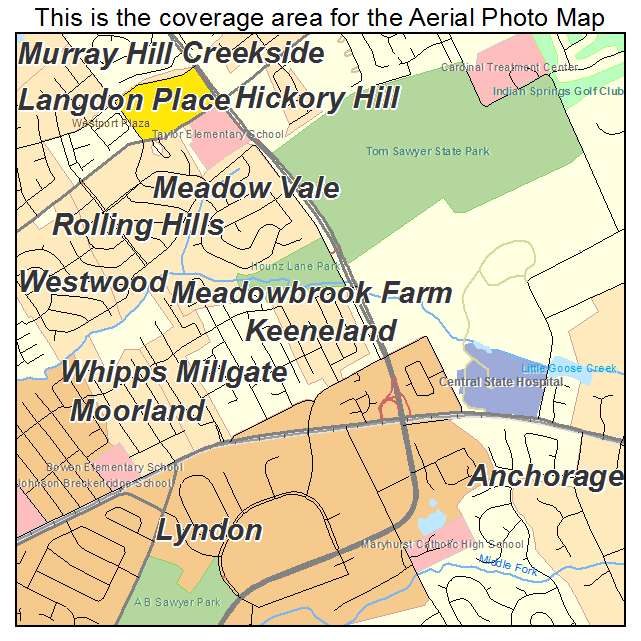 Keeneland, KY location map 