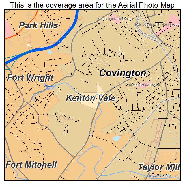 Kenton Vale, KY location map 