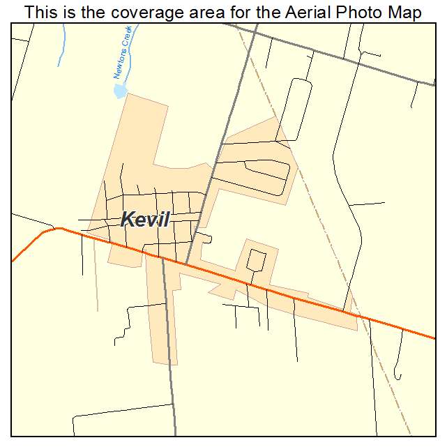 Kevil, KY location map 