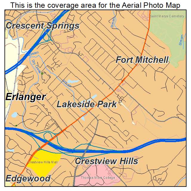 Lakeside Park, KY location map 