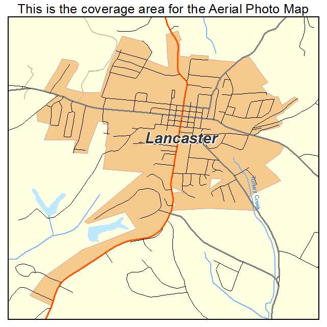 Lancaster, KY location map 