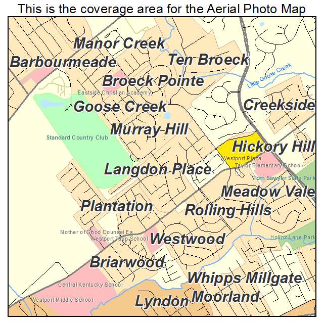 Langdon Place, KY location map 