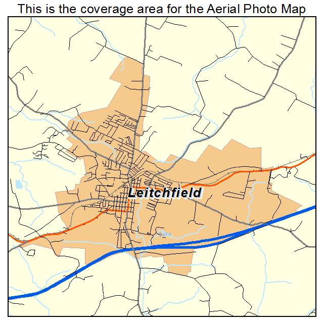 Leitchfield, KY location map 