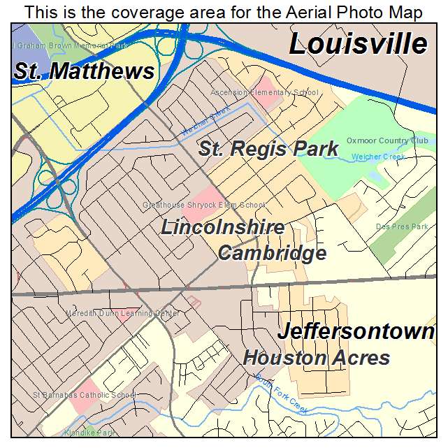 Lincolnshire, KY location map 