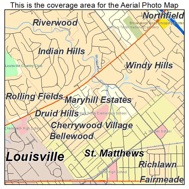 Maryhill Estates, KY location map 