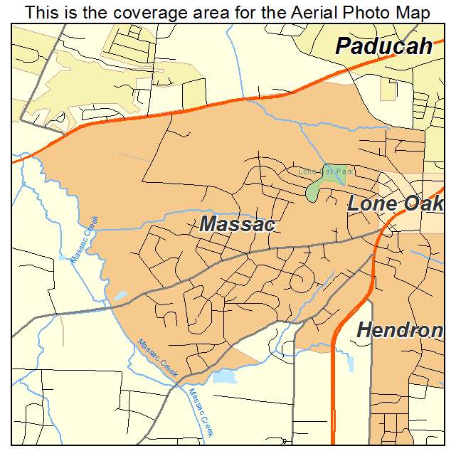 Massac, KY location map 