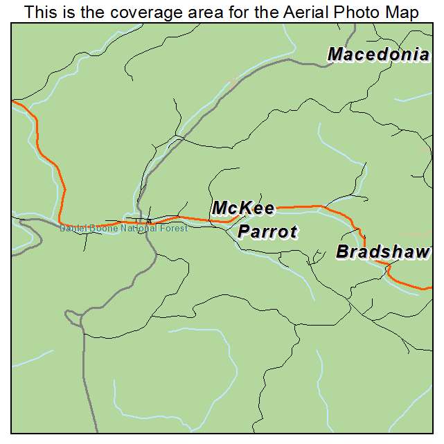 McKee, KY location map 
