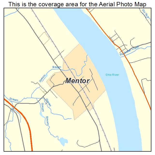 Mentor, KY location map 