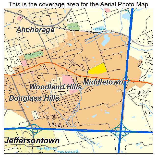 Middletown, KY location map 