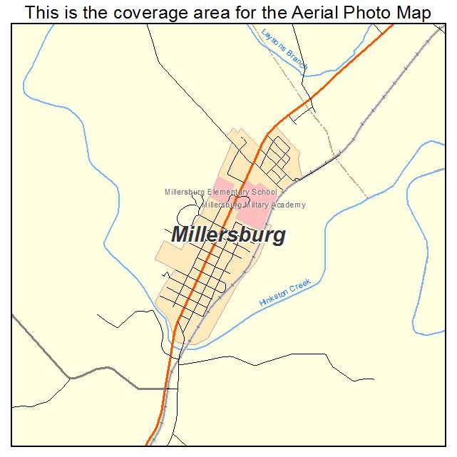 Millersburg, KY location map 