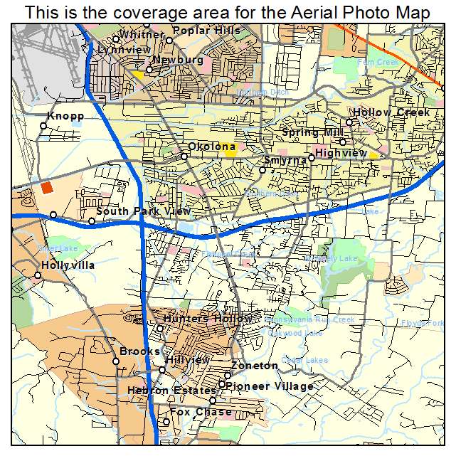 Minor Lane Heights, KY location map 