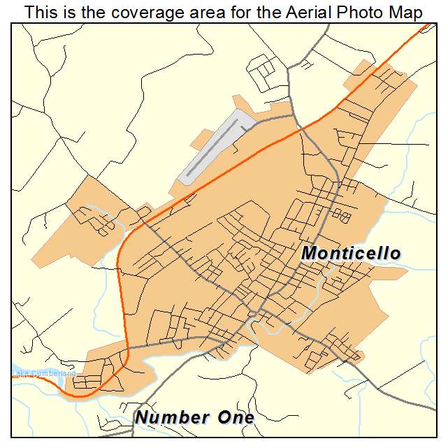 Monticello, KY location map 