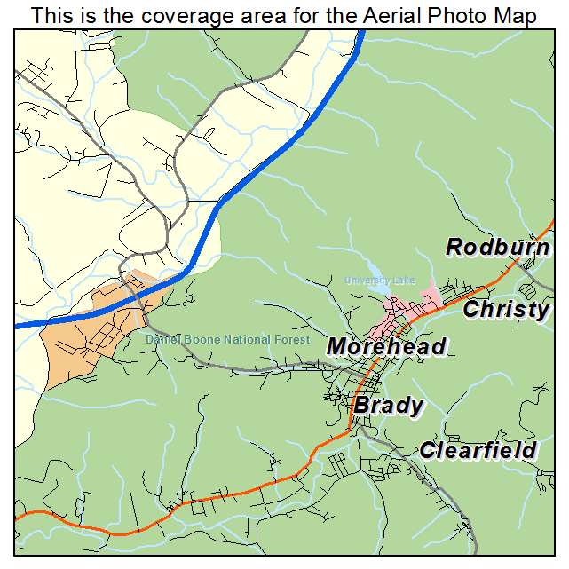 Morehead, KY location map 