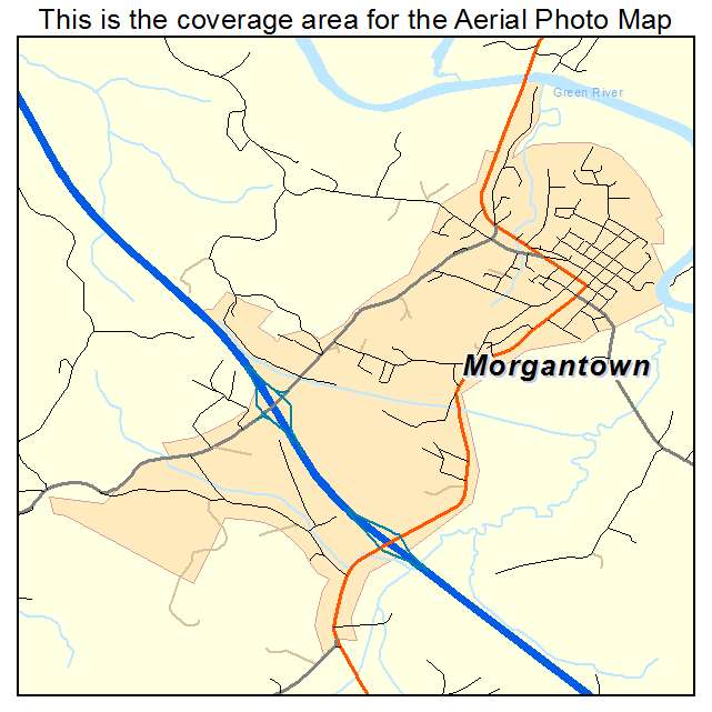 Morgantown, KY location map 