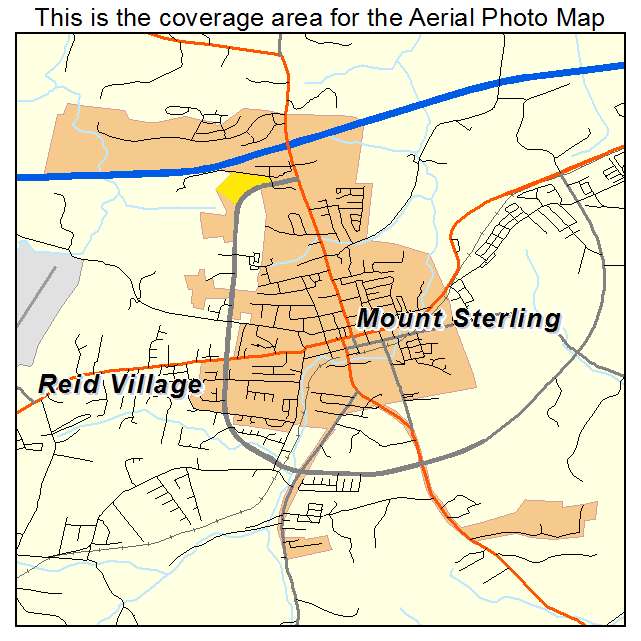 Mount Sterling, KY location map 