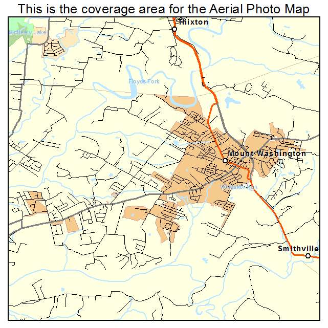 Mount Washington, KY location map 