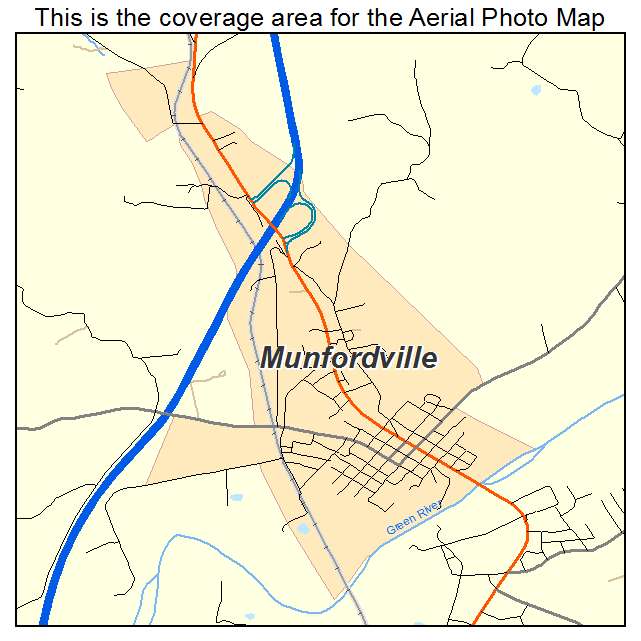 Munfordville, KY location map 