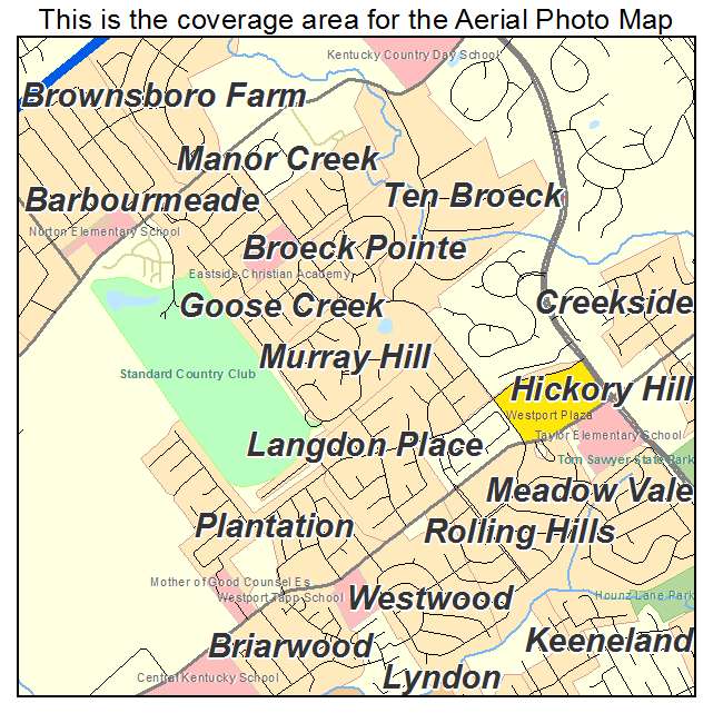 Murray Hill, KY location map 