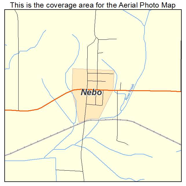 Nebo, KY location map 