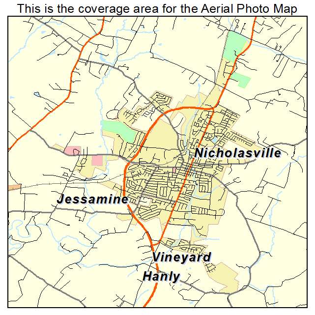 Nicholasville, KY location map 