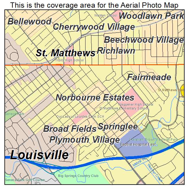 Norbourne Estates, KY location map 